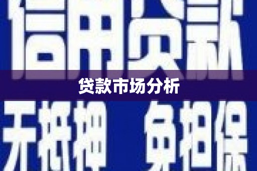 回民贷款市场分析