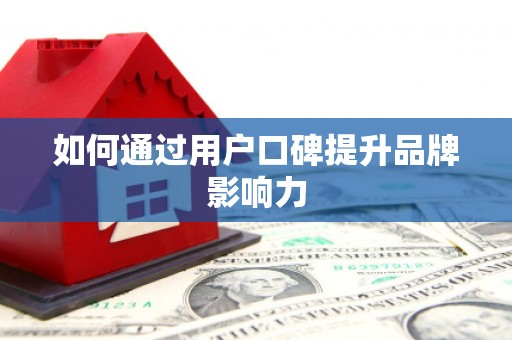 回民如何通过用户口碑提升品牌影响力