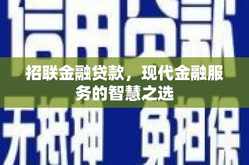回民招联金融贷款，现代金融服务的智慧之选