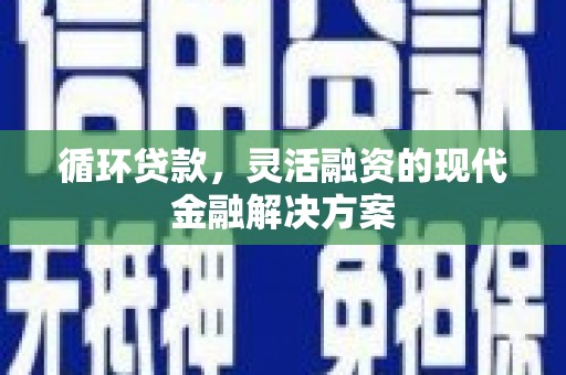 回民循环贷款，灵活融资的现代金融解决方案