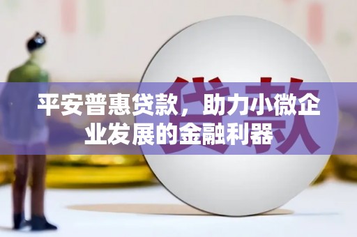 回民平安普惠贷款，助力小微企业发展的金融利器