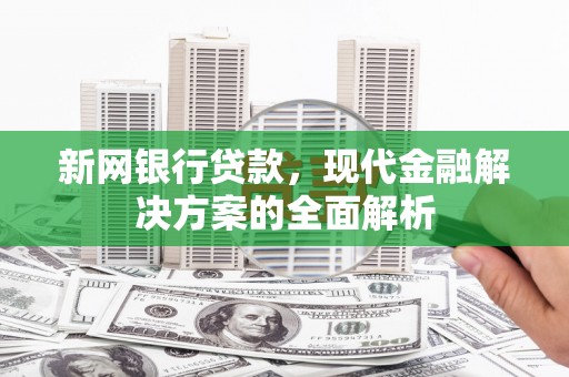 回民新网银行贷款，现代金融解决方案的全面解析