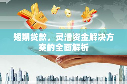 回民短期贷款，灵活资金解决方案的全面解析