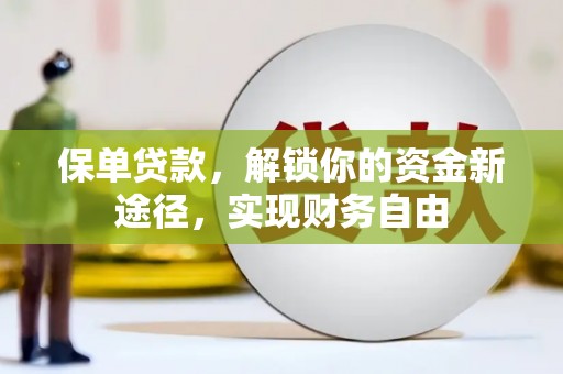 回民保单贷款，解锁你的资金新途径，实现财务自由