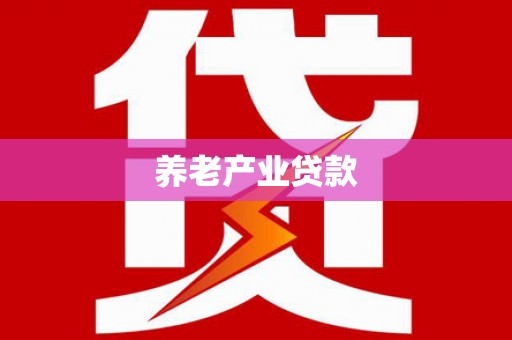 回民养老产业贷款